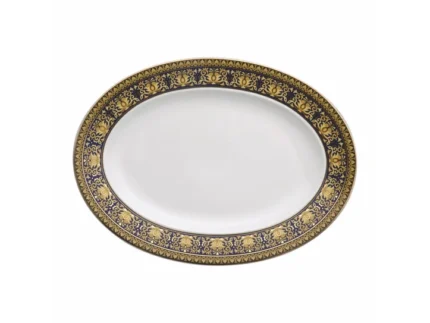 Versace Oval Servis 34 cm Medusa Blue