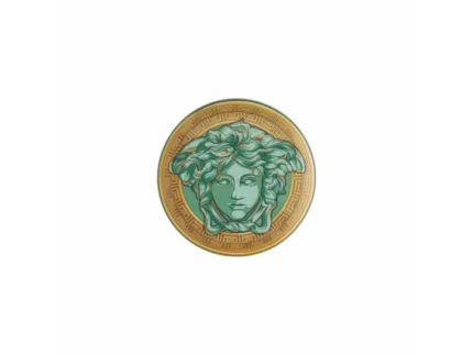 Versace Tatlı Tabak 17 cm Medusa Amplified Green Coin