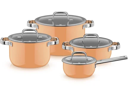 WMF Fusiontec Tencere Seti 4 Parça Papaya Turuncu